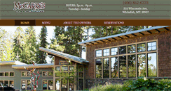 Desktop Screenshot of mcgarrysroadhouse.com